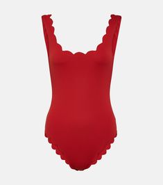 Palm Springs swimsuit in red - Marysia | Mytheresa Elegant Seamless Swimwear For Poolside, Elegant Swimwear With Seamless Construction, Elegant Seamless Swimwear, Summer Stretch Polyamide Bodysuit, Summer Elastane Bodysuit, Elegant Summer Swimwear With Seamless Construction, One-piece Swimwear With Seamless Construction For Pool, Summer Swimming Bodysuit In Polyamide, Elegant Seamless Swimwear For Summer