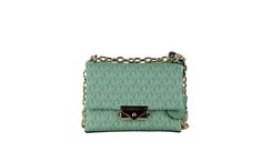 Style: Michael Kors Cece Small Convertible Flap Crossbody Shoulder Bag (Sea Green Multi)
Material: Signature PVC and Smooth Leather
Features: Adjustable Chain/Leather Strap (Crossbody or Shoulder Wear), Outer Slip Pocket, Push Lock Flap Closure, 2 Main Inner Compartments, 3 Inner Card Slots
Measures: 18.41 cm W x 12.7 cm H x 9.52 cm D Michael Kors Crossbody Bag, Sea Green, Leather Chain, Green Bag, Leather Accessories, Satchel Bags, Shoulder Handbags, Belt Bag, Crossbody Shoulder Bag