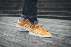 #women's #Lady’s #shoes #Adidas #sneakers #casuals  #sport #Yellow #favorite #design #chic #fashion #ideas #style #cool #footwear Vans Shoes Old Skool, Cute Adidas Shoes, Different Types Of Sneakers, Adidas Outfit Shoes, Boost Shoes