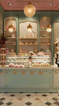 Victorian Bakery Shop, Pastry Shop Design Interior, Dessert Shop Design Interiors, Store Ideas Design, Pastel Bakery Aesthetic, Bakery Shop Ideas, Cute Pastry Shop, Cookie Shop Interior, Dessert Shop Interior