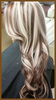 Bright Blonde Chunky Highlights, Chunky Highlights And Lowlights Blondes, Chunky Weave Highlights, Ash Blonde Chunky Highlights, Blonde Hair W Brown Highlights, Blonde Hair Chunky Highlights, Blonde With Chunky Highlights, Chunky Foils, Chunky Lowlights For Blondes