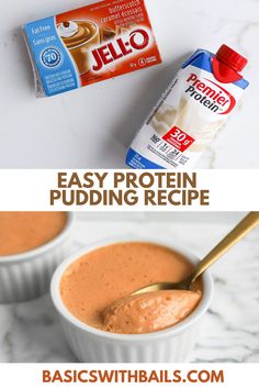 an easy protein pudding recipe with peanut butter and jello