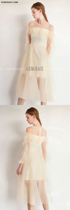 Fairy Short Tulle Champagne Party Dress With Sleeves Ref#HTX97051 at GemGrace. #HomecomingDresses Shop now to get $10 off. Pro custom-made service for wedding dress, formal dress. View Homecoming Dresses,Cute Homecoming Dresses,Semi Formal Dresses for more ideas. Click to shop now! #BuyableHomecomingDresses Summer Banquet A-line Dress, Off-shoulder Tulle Evening Dress For Spring, Spring Off-shoulder Tulle Evening Dress, Beige Short Sleeve Party Dress, Spring Prom Dresses With Stretch, Spring Stretch Prom Dresses, Summer Mini Length Evening Dress For Banquet, Summer Tulle Dress For Banquet, Summer Mini Evening Dress For Banquet