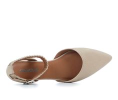 Step into all-day comfort with the Soda Abigail-S Flats. The cushioned insole ensures a soft and supportive feel underfoot, making these flats ideal for extended wear. Perfect for pairing with skirts, dresses, or pants, these flats seamlessly complement your wardrobe. Classic pointed toe, Adjustable ankle strap closure for a custom and secure fit, Lightly padded footbed, Smooth synthetic lining, Cushioned insole for added comfort, Durable texture outsole | Women's Soda Abigail-S Flats in Tan Siz Spring Synthetic Flats With Arch Support, Comfortable Ankle Strap Heels With Cushioned Footbed, Beige Flats With Ortholite Insole, Medium Width, Beige Closed Toe Flats With Arch Support, Beige Flats With Arch Support And Round Toe, Synthetic Closed Toe Flats With Arch Support, Beige Flats With Arch Support, Beige Casual Heels With Arch Support, Casual Beige Heels With Arch Support