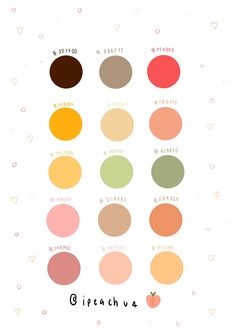 the color scheme for peaches and apples