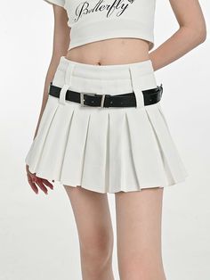 This pleated mini skirt is an easy and lightweight way to transition any look. The added belt allows for a perfect fit and can be paired with any top. A must-have in any wardrobe.
Gender: WomenMaterials: Polyester 65%, Viscose Fiber 35%Skirt Length: MiniWaist Type: High-Waist Cute High-waist Pleated Mini Skirt, Harajuku Style Fitted Mini Pleated Skirt, Harajuku Style Pleated Mini Skirt, Punk-style Pleated Mini Skirt, Harajuku Mini Pleated Skirt, Preppy Look, Urban Wear, Pleated Mini Skirt, Height And Weight