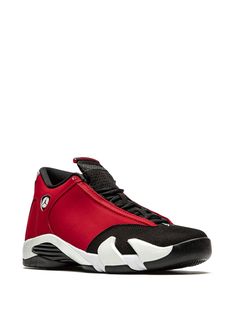 Find JORDAN Air 14 Retro Gym Sneakers on Editorialist. Supplied by a premier sneaker marketplace dealing with unworn, already sold out, in demand rarities. Each product is rigorously inspected by experienced experts guaranteeing authenticity. Go Bulls! The Air Jordan 14 “Gym Red” sneakers are an ode to the team uniform colours of the Chicago Bulls. This Summer 2020 release of Jordan’s fourteenth signature performance basketball shoe takes on the classic gym red, black and off-white colourway mad Red Gym Sneakers With Branded Insole, Sporty Red Sneakers For Gym, University Red Sneakers For Training, Red Gym Sneakers With Boost Midsole, Red Low-top Gym Sneakers, Red Low-top Sneakers For Gym, Red Lace-up Sneakers For Gym, Gym Sneakers, Retro Gym