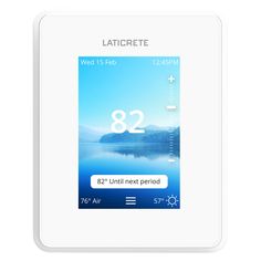 the laticrette app is displayed on an iphone's screen, showing it's time and temperature