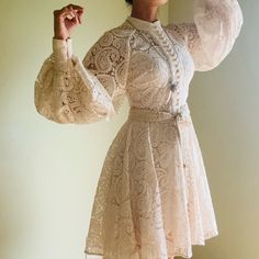 Elegant And Classic Authentic Zimmermann Paisley Lace Crochet Dress. New With Tags, Excellent Condition. This Is An Absolute Beauty, It’s Like An Art Piece! Neutral Ivory Colored Lace Material. It Has Beautiful Buttons But No Worries, You Don’t Have To Unbutton Them To Put It On. It Has A Zipper On The Back, As Well As On The Wrists. Comes With An Inner Slip Dress And A Belt. It Is Quite Heavy Since It’s Made With Crochet Material. Zimmermann’s Signature Puff Sleeves Make Them Look So Elegant! S Zimmerman Lace Dress, Elegant Embroidered Long Sleeve Lace Dress, Elegant Long Sleeve Embroidered Lace Dress, Elegant Long Sleeve Embroidered Mini Dress, Elegant Embroidered Lace Mini Dress, Elegant Lace Mini Dress With Embroidery, Lace Crochet Dress, Embroidered Lace Dress, Crochet Lace Dress