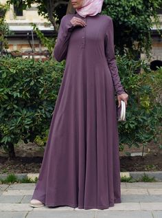 Shirtdress Abaya with Godets | Shukr Clothing Modest Long Sleeve Maxi Dress With Buttons, Modest Dresses With Button Cuffs, Modern Islamic Clothing, Beautiful Streets, Islamic Clothing, Extra Fabric, Shirtdress, Body Size, Full Skirt