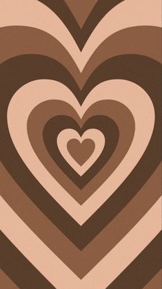 an image of a heart pattern in brown and pink