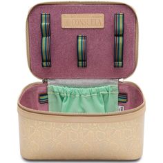 The Leah Train Case by Consuela is the ultimate travel buddy for any makeup lover. This case is perfect for keeping your cosmetics organized, secure, and stylish. So whether you're jet-setting or just on the go, the Leah Train Case has got you covered (in makeup). Storing Makeup Brushes, Packing For A Trip, Storing Makeup, Vinyl Interior, Countertop Organization, Travel Buddy, Makeup Brush Organization, Giddy Up Glamour, Train Case