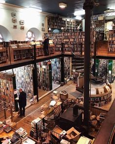 an overhead view of a library filled with lots of books