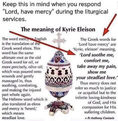 the meaning of kyrie elison's crucifix is shown in red