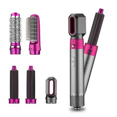 Blow Dryer With Comb, Electric Hair Brush, Straightening Comb, Hair Blow Dryer, Curling Hair With Wand, Hair Dryer Brush, Electric Hair, Hair Dryers, Beautiful Curls