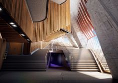 stairs leading up to the upper level of a building