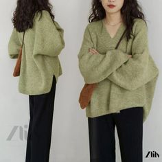 Zlily - Chic and Comfortable Knitted Outerwear for Women in Plus Size Chunky Knit Sweater, Chunky Knits Sweater, Sweater Knit, Oversized Sweater, Knit Sweater Cardigan, Types Of Collars, Chunky Knit, Stylish Design, Knit Cardigan