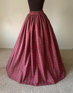 Red Green Yellow White SKIRT Dickens Renaissance, Civil War, Cosplay, Victorian Costume Ready to Ship 40-50 Waist - Etsy Crinoline Skirt, Victorian Costume, Red Green Yellow, Plaid Skirts, Brushed Cotton, White Skirts, Yellow White, Red Green, Fashion Inspo Outfits