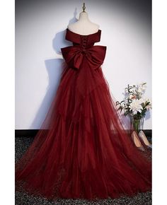 Get 10% off now! Buy burgundy mermaid satin prom dress with big bow train in back at cheap price online. Free stable shipping and pro custom service since 2009. Prom Dresses Off The Shoulder, Enchanting Dress, Formal Dresses Graduation, Off Shoulder Evening Dress, Red Mermaid, Dress Item, Graduation Dresses, Rich Burgundy, Custom Size Dresses