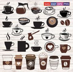 coffee cups and mugs svg files