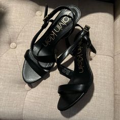 Brand New New Worn Heel Sandals Size 71/2 Not Very High Super Cute And Sexy Calvin Klein Shoes, Heel Sandal, Shoes Brand, Calvin Klein Black, New New, Heel Sandals, Womens Calvin Klein, Shoes Women Heels, Sandals Heels