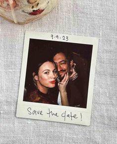 Save The Date Polaroid, Alison Roman, Newspaper Wedding Programs, Polaroid Wedding, Wedding Newspaper, Double Decker Bus, Restaurant Wedding, Cute Wedding Ideas, Wedding Engagement Photos