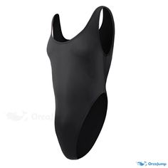 Orcajump - High-Cut Bikini Bodysuit with Sensual Lingerie Underwear High Stretch Black Bodysuit For Swimming, Black High Stretch Bodysuit For Swimming, Black Bodysuit With Built-in Bra For Pool, Seamless Black Swimming Bodysuit, Black Seamless Bodysuit For Swimming, Seamless Black Bodysuit For Swimming, Black One-piece Leotard For Pool, Black One-piece Swimwear For Pool, Black Backless Leotard For Swimming