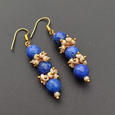 You will receive 1 pair of Lapis Lazuli With Mystic Coated Sapphire Natural Gemstone Beaded earring Genuine Stone jewelry Handmade Stylish earring For Women & Girl.   Size:     60  mm long.       Thank you very much for visiting ! Any questions, please feel free to contact us. Discount for bulk provide. Gemstone Beads Dangle Earrings Gift, Gemstone Beaded Dangle Earrings For Gift, Dangle Beaded Earrings With Gemstone Beads As Gift, Gift Gemstone Beaded Dangle Earrings, Gemstone Beaded Dangle Earrings For Jewelry Making, Blue Gemstone Bead Drop Earrings, Gemstone Beads Dangle Earrings For Jewelry Making, Dangle Beaded Earrings With Gemstone Beads For Jewelry Making, Gift Gemstone Beaded Earrings