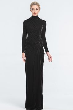 Modest LDS Black Velvet Bridesmaid Dresses Long Sleeves Black Velvet Bridesmaid Dresses, Black Formal Dress Long Classy, Long Sleeve Black Gown, Long Sleeve Black Evening Dress, Modest Black Dress, Clergy Women, Long Black Dress Formal, Brides Maid Gown, Velvet Bridesmaid