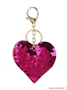 BagForLove - Vibrantly Hued Heart-Shaped Keychain adorned with Glittering Sequins â Ideal Bag Accessory Creative Christmas Gifts, Sequin Bag, Minimalist Accessories, Minimalist Bag, Elegant Bags, Heart Keychain, Mint Blue, Sparkles Glitter, Fashion Accessories Jewelry