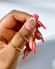 Christmas 24 Nails, Fun Unique Nails, Nail Ideas For Mexico Vacation, Lisa Says Gah Nails, Gingham French Tip Nails, Pink And Red Cherry Nails, Blooming Gel Christmas Nails, Maximalist Nail Art, Red Gingham Nails