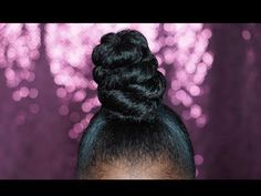 High Bun Hairstyles, Hair Puff, Short Hair Bun, Twist Bun