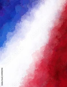 red, white and blue watercolor background