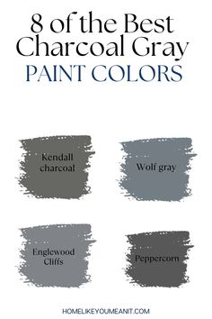 the best charcoal gray paint colors