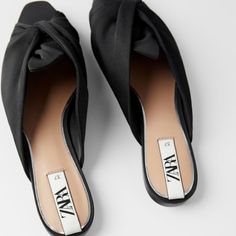 Mules Are Chic And Practical... Easy On And Off... Matches Most Outfits... Euro Size 37(6.5), 38(7.5), 39(8) Casual Black Mules For Spring, Black Flat Heel Mules For Spring, Black Flat Mules For Party, Chic Black Flat Mules, Chic Black Flat Heel Sandals, Chic Black Closed Toe Mules, Chic Black Slip-on Sandals, Casual Flat Mules For Evening, Casual Black Mules For Party