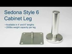 the sedona style 5 cabinet leg is available in 4 and 6 lengths