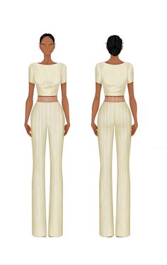 New Style Ethiopian Traditional dress -SAWA ሳዋ | Eritrean Zuria dress | Ethiopian Kemis dress top & high-waisted trousers.  Authentic, handwoven cotton from traditional looms creates a timeless piece, meticulously tailored to exude a graceful and feminine allure. These Habesha zuria kemis inspired high-waisted trousers paired with a fitted top, is a stunning ensemble that embodies elegance and cultural heritage.  - A harmonious blend of Cream, Pink & Gold hues - Hidden side zips on both garments Sleeveless Fitted Pant Set For Wedding, Fitted Sleeveless Pant Set For Wedding, Fitted Sleeveless Palazzo Set For Evening, Fitted Evening Sets With Short Sleeves, Fitted Palazzo Set For Evening, Fitted White Pants As Part Of A Matching Set, White Fitted Pants Matching Set, Fitted White Pants From Matching Set, Elegant Cropped Two-piece Set