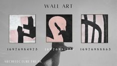 an advertisement for the wall art exhibition