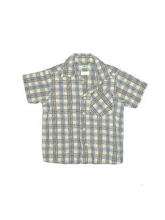 United Colors Of Benetton Short Sleeve Button Down Shirt Size: 24 Month Tops - used. 100% Cotton, Checkered/Gingham | United Colors Of Benetton Short Sleeve Button Down Shirt: Blue Checkered/Gingham Tops - Size 24 Month Casual Collared Gingham Shirt, Casual Gingham Collared Shirt, Plaid Short Sleeve Button-up Shirt, Plaid Button-up Short Sleeve Shirt, Gingham Short Sleeve Top With Button Closure, Short Sleeve Gingham Tops With Button Closure, Gingham Short Sleeve Shirt With Button Closure, Short Sleeve Gingham Shirt With Button Closure, Short Sleeve Gingham Tops With Buttons