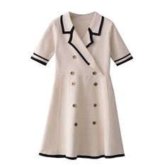 Brand Name: MASTGOUSilhouette: A-LINEOrigin: CN(Origin)Season: SpringNeckline: NotchedSleeve Style: RegularDecoration: ButtonStyle: Preppy StyleDresses Length: Above Knee, MiniMaterial: CottonMaterial: PolyesterMaterial: AcrylicProfile Type: AModel Number: 1001Closure Type: PulloverSleeve Length(cm): ShortType: RegularRelease Date: Summer 2021Fabric Type: KnittingGender: WOMENMaterial Composition: Synthetic FiberWaistline: Natural FactorsPattern Type: Solid Xmas Party Dresses, Belted Wrap Dress, Christmas Dress Women, Line Dresses, Fall Blouse, Office Dresses For Women, Ladies Dresses, A Line Dresses, Dresses Elegant