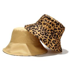 Reversible Top Type: Flat Style: Casual Size: for head 56-58cm Pattern Type: Animal Print Material: Cotton & Polyester Casual Adjustable Leopard Print Hat, Casual Yellow Reversible Sun Hat, Summer Leopard Print Adjustable Hat, Casual Leopard Print Summer Hat, Summer Leopard Print Hats With Adjustable Fit, Summer Adjustable Leopard Print Hats, Summer Outdoor Bucket Hat One Size, Summer Outdoor Bucket Hat In One Size, Casual Yellow Reversible Hat