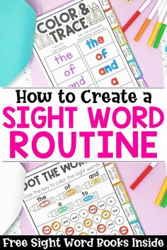 the sight word routine is an easy way to practice sight words in order to help students learn