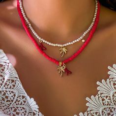 Material: Alloy Fashion Element: Five-Pointed Star, Chain Style: Pastoral Style Beach Party Accessories, Sunset Necklace, Dress And Sandals, Simple Pearl Necklace, Pearl Beach, Ocean Fashion, Simple Pearl, Detailed Necklace, Style Art Deco