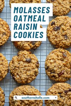 The Best Molasses Oatmeal Raisin Cookies Ever! 🍪  #molassesoatmealcookies #softandchewy  #recipewithmolasses Oatmeal Cookies With Molasses Recipe, Oatmeal Cookies With Molasses, Cookies With Raisins Recipes, Molasses Bars Chewy, Molasses Oatmeal Raisin Cookies, Oatmeal Raisin Cookies Quick Oats, Oatmeal Raisin Cookies With Molasses, Malassis Cookies Recipes