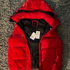 Never Worn Red Forever 21 Puffer Vest Perfect And New Condition Nwt Very Soft Vibrant And Radiant Color Forever 21 Hooded Fall Outerwear, Forever 21 Hooded Outerwear For Fall, Hooded Forever 21 Outerwear For Fall, Trendy Hooded Outerwear From Forever 21, Forever 21 Winter Streetwear Outerwear, Casual Winter Outerwear From Forever 21, Casual Winter Outerwear By Forever 21, Forever 21 Casual Winter Outerwear, Casual Forever 21 Winter Outerwear