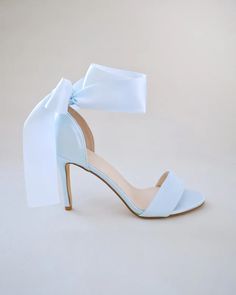 Satin High Heel Wedding Sandals with Pearl Strap, Bridal Heels Blue Kitten Heels, Kitten Heels Sandals, Kitten Heel Sandals, Bridal Heels, Glitter Heels, Junior Year, Wedding Sandals, Heels Sandals, Dress Sandals