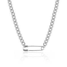 PRICES MAY VARY. Safety Pin Pendant Necklace: This pin necklace, with its unique dark style, shows the women's personality and uninhibited. The clever combination of metal chain and locking pin is full of fashion and trendiness! Safety Pin Love Heart Necklace: The necklace is designed with a chic locking clasp, which not only adds a sense of hierarchy to the overall look, but also makes the necklace easier to wear and adjust. Chunky Cuban Cable Link Chain Necklace: This necklace incorporates ele Plastic Link Necklaces, Safety Pin Chain Necklace, Cheap Rectangular Necklaces For Birthday, Paperclip Chain Metal Necklace, Safety Pin Necklace, Pin Necklace, Chunky Chain Necklace, Paperclip Chain Necklace, Chain Necklace Gold