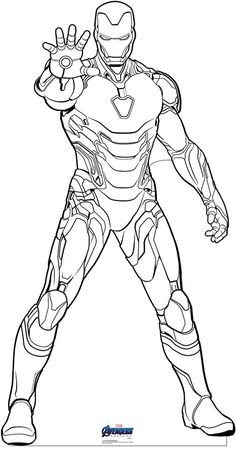 the iron man coloring page for kids