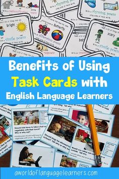 the benefits of using task cards with english language learners