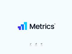 the logo for metrics, which is designed to look like it has an arrow on top